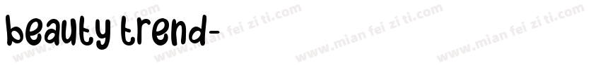beauty trend字体转换
